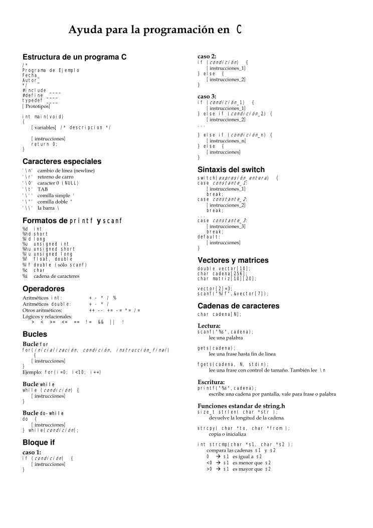 Imágen de pdf Ayuda para la programación en C