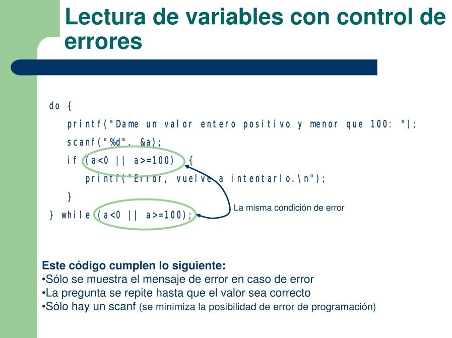 Imágen de pdf Lectura de variables con control de errores