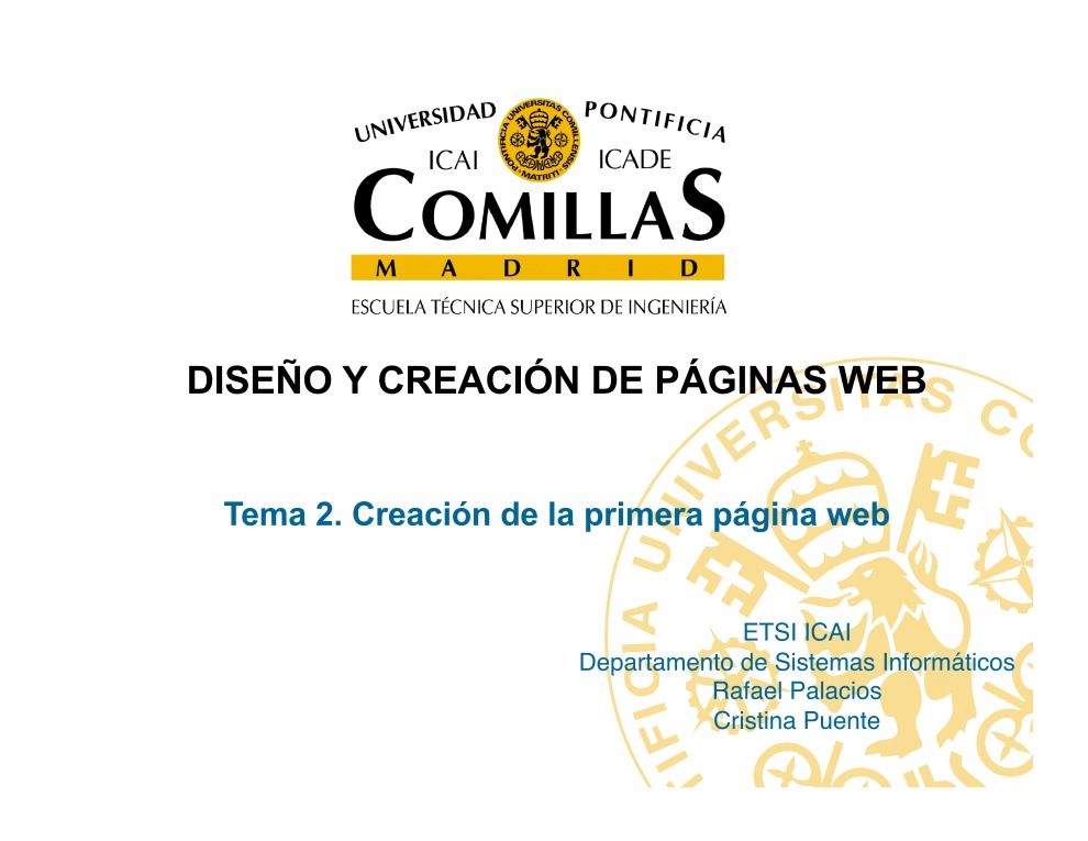 Imágen de pdf Diseño y creación de páginas web: Tema2. Creación de la primera página web
