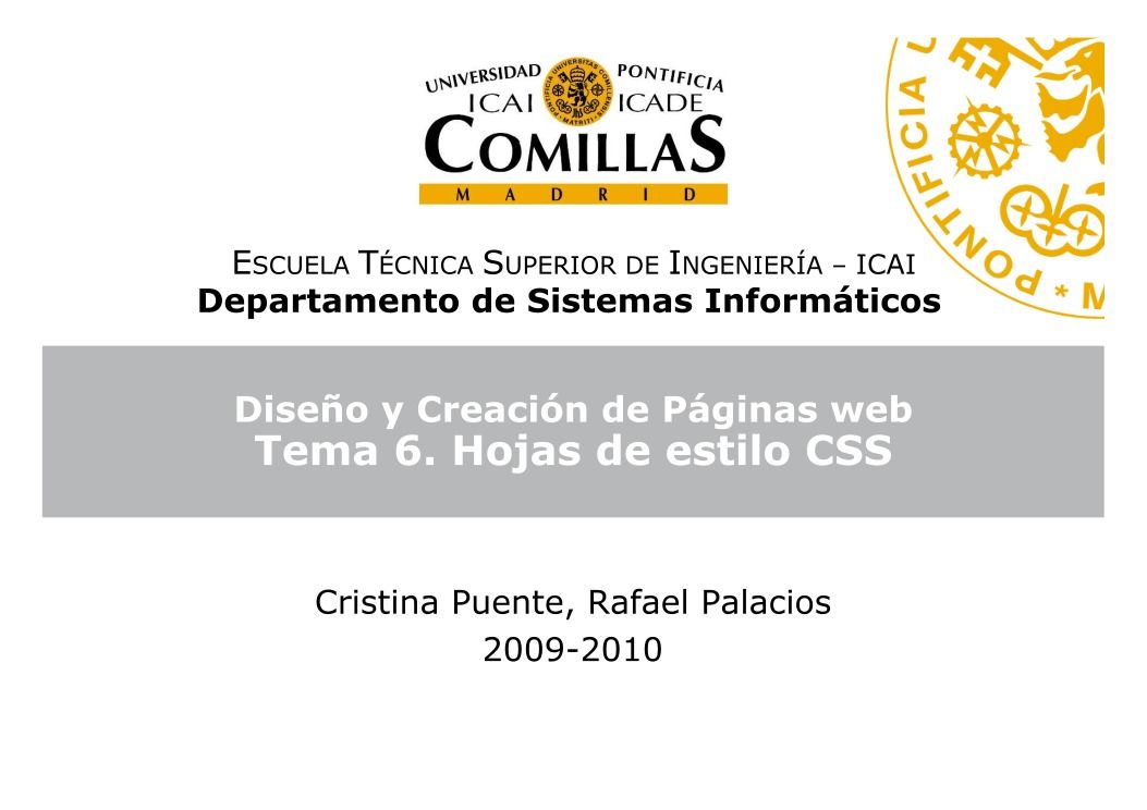 Imágen de pdf Diseño y creación de páginas web: Tema 6. Hojas de estilos CSS