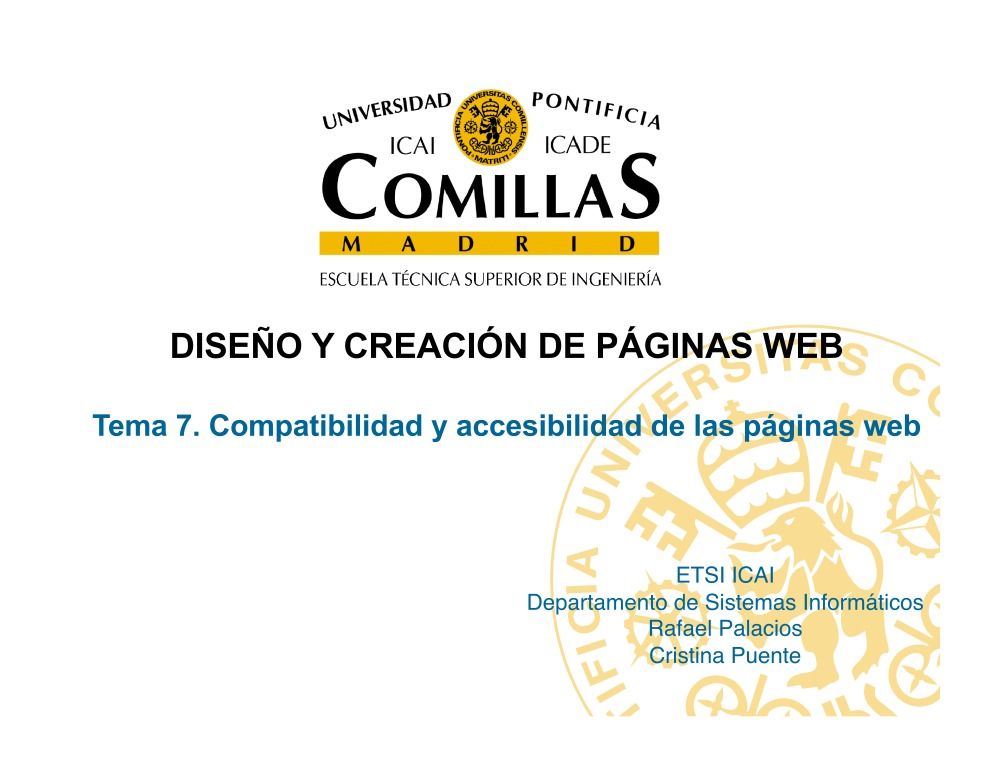 Imágen de pdf Diseño y creación de páginas web: Tema 7. Compatibilidad y accesibilidad de las páginas web