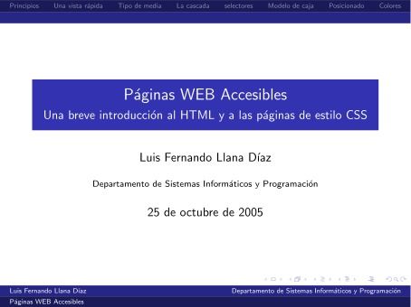 Imágen de pdf Páginas WEB Accesibles - Una breve introducción al HTML y a las páginas de estilo CSS
