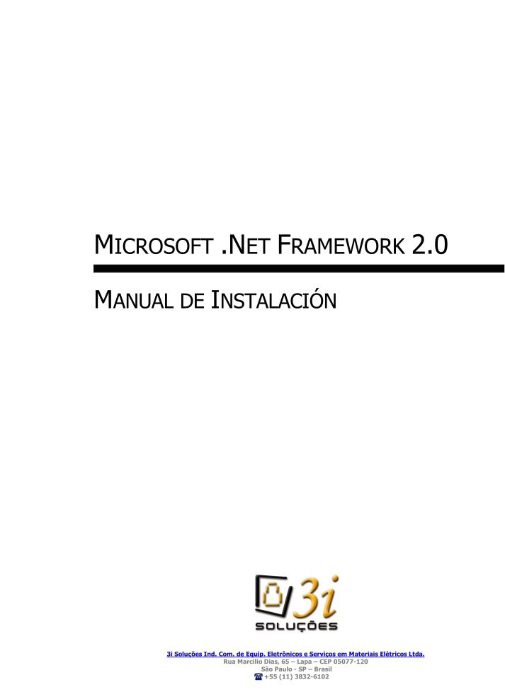 PDF de programación Microsoft Framework 2.0 Manual de instalación