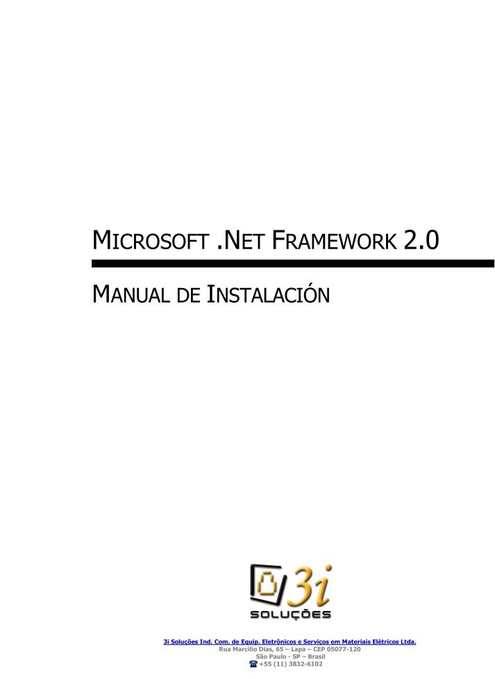 Imágen de pdf Microsoft .Net Framework 2.0 - Manual de instalación