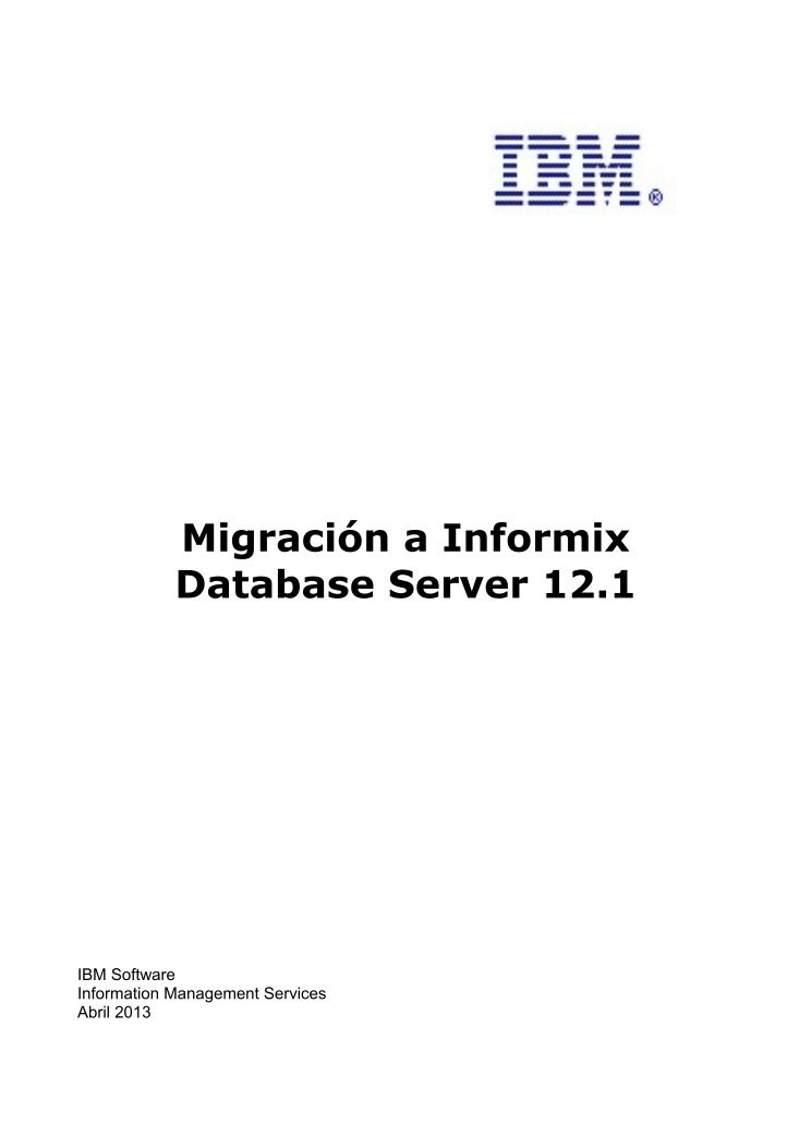 Imágen de pdf Migración a Informix Database Server 12 1