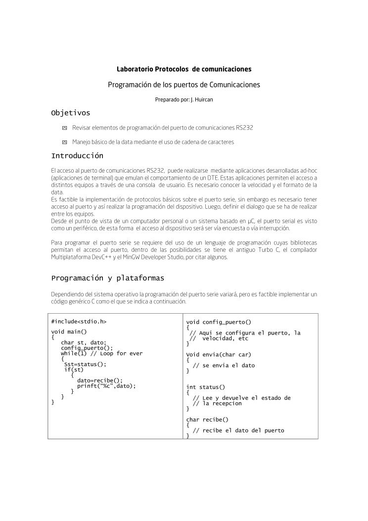 Imágen de pdf Lab Protocolos de comunicaciones - RS232