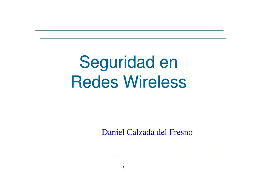 Imágen de pdf Seguridad en redes wireless