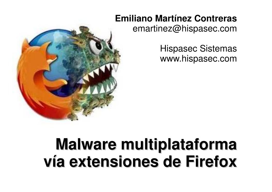 Imágen de pdf Malware multiplataforma vía extensiones Firefox