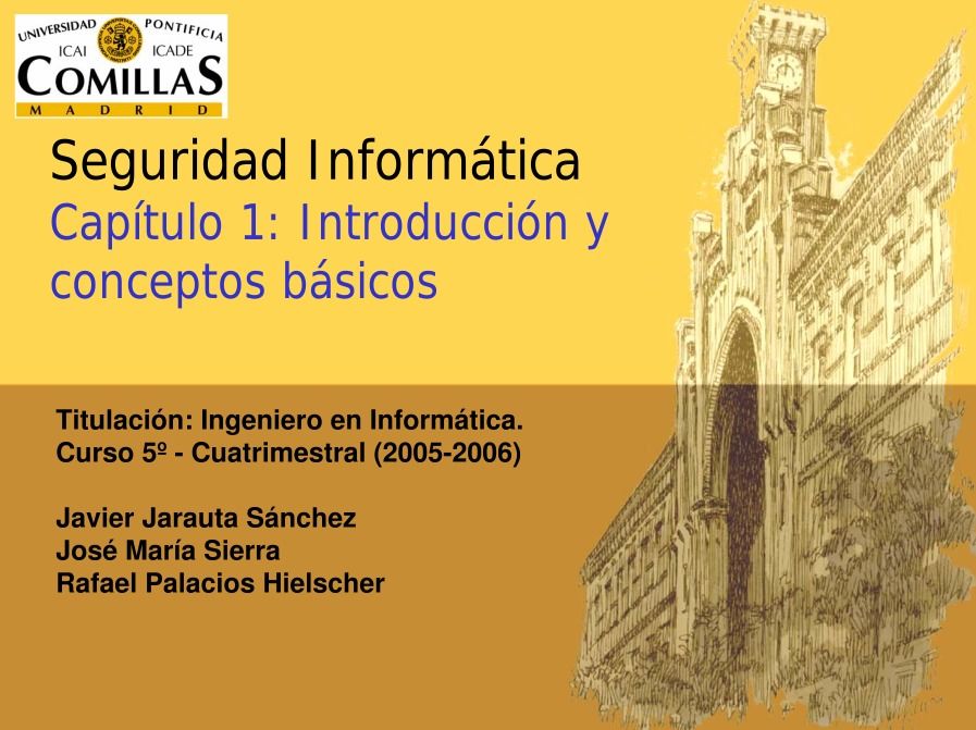 Imágen de pdf Seguridad Informática: Capítulo 1: Introducción y conceptos básicos