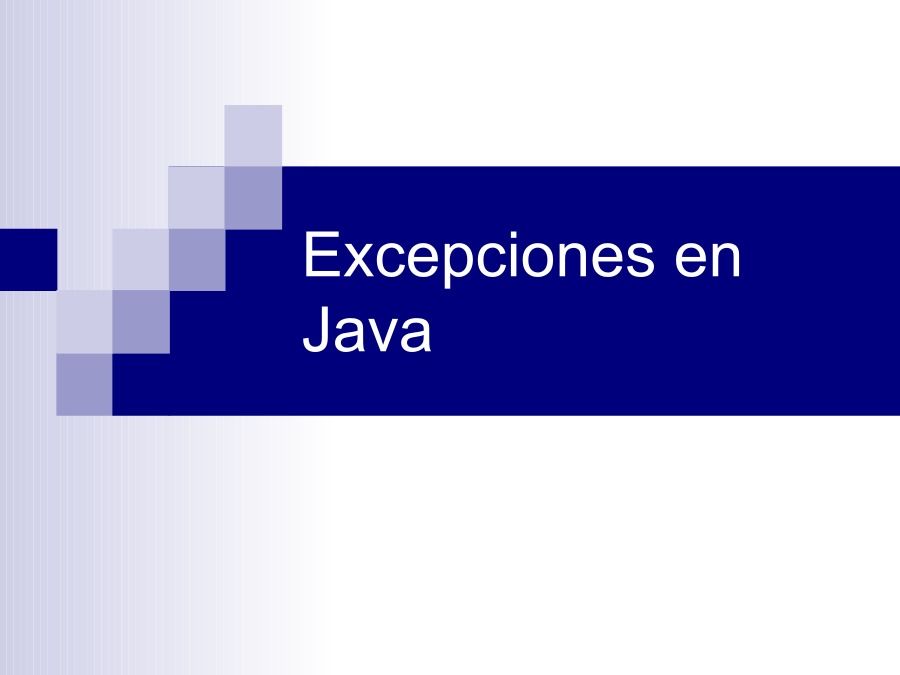 Imágen de pdf Excepciones en Java