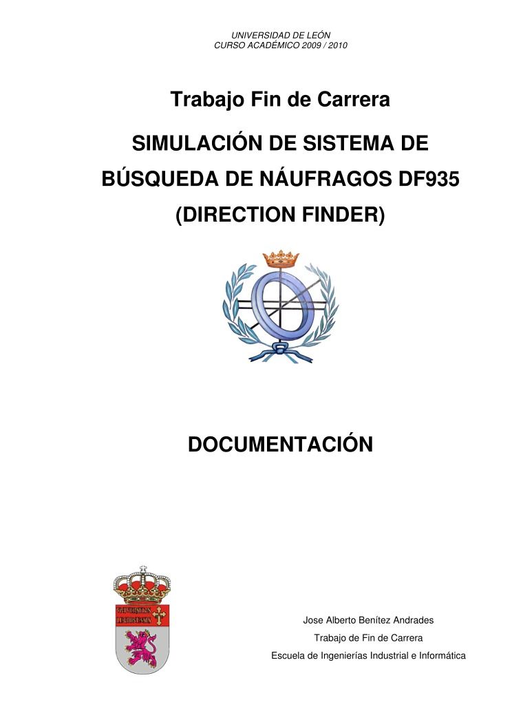 Imágen de pdf DESARROLLO DE LA SIMULACIÓN DE SISTEMA DE BÚSQUEDA DE NÁUFRAGOS DF935 (DIRECTION FINDER)