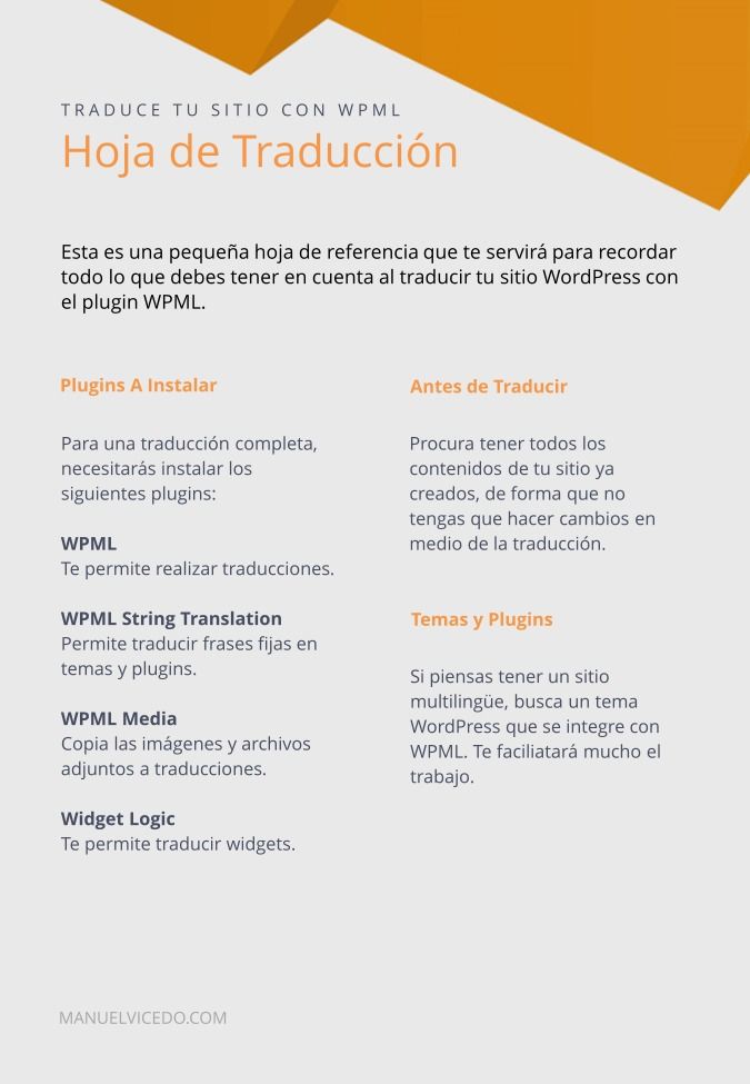 Imágen de pdf Traduce tu sitio con WPML - Hoja de traducción