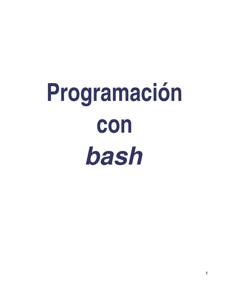 Imágen de pdf Programación con bash