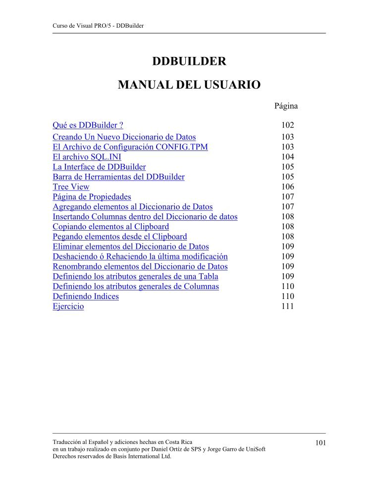 Imágen de pdf DDBuilder Manual de usuario