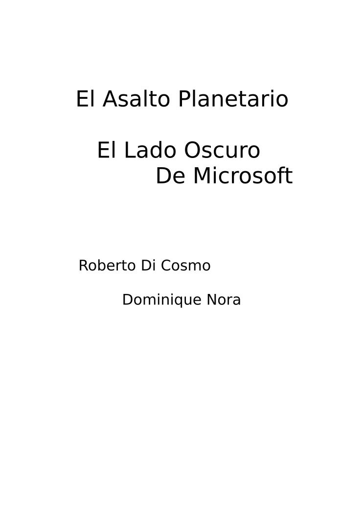 Imágen de pdf el asalto planetario el lado oscuro de Microsoft