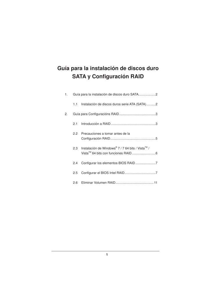 Imágen de pdf asrock - Guía para la instalación de discos duro SATA y Confi guración RAID