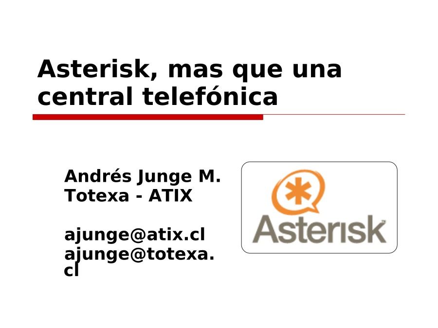 Imágen de pdf Creando una Central Telefonica con Asterisk