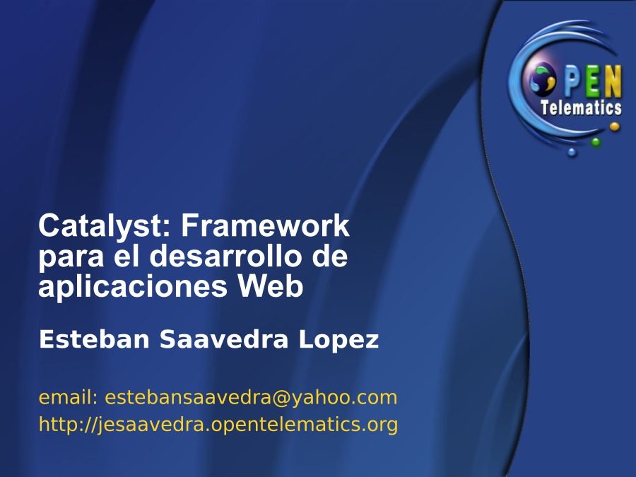 Imágen de pdf catalyst: Framwork para el desarrollo de aplicaciones Web