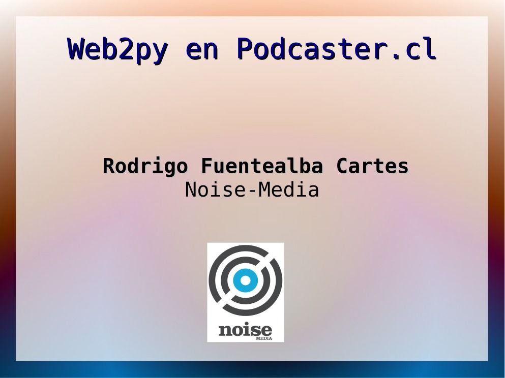 Imágen de pdf Web2py en Podcaster.cl