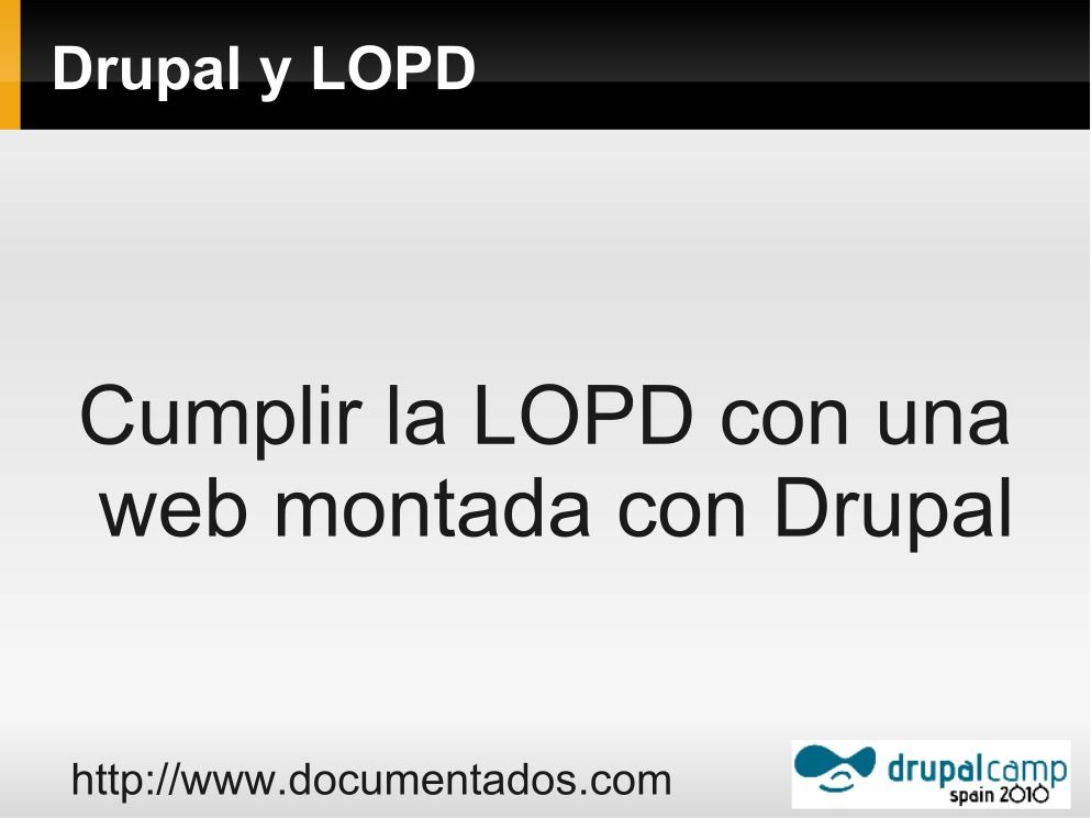Imágen de pdf Cumplir la LOPD con una web montada con Drupal