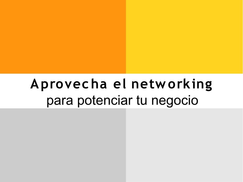 Imágen de pdf Aprovecha el networking para potenciar tu negocio