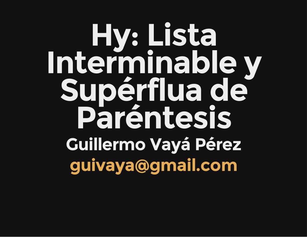 Imágen de pdf hy: Lista interminable y supérflua de Paréntesis