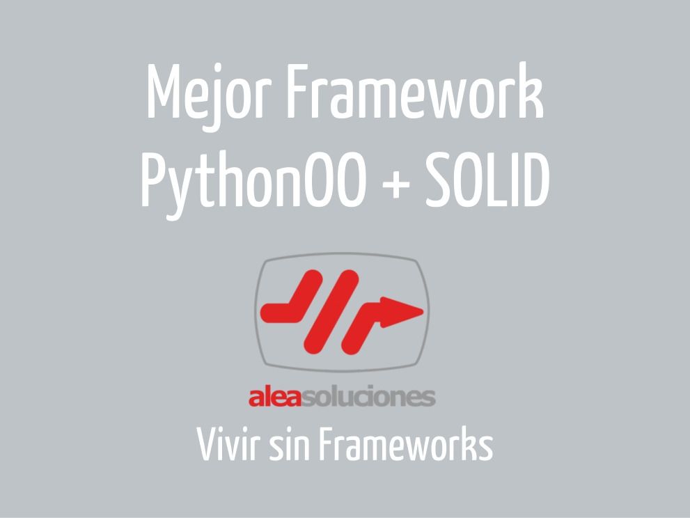 Imágen de pdf mejor framework pythonoo + solid