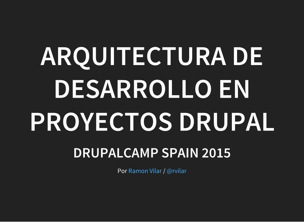Imágen de pdf arquitectura de desarrollo en proyectos drupal