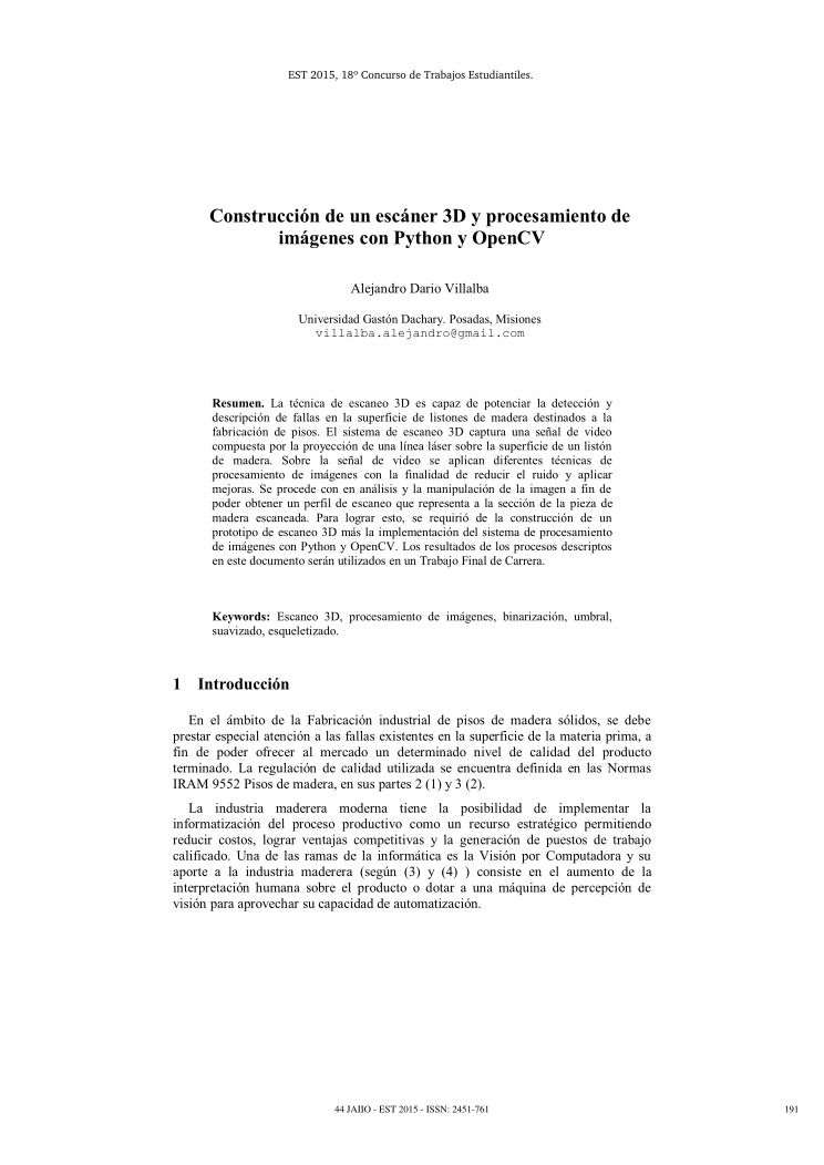 Imágen de pdf Construcción de un escáner 3D y procesamiento de imágenes con Python y OpenCV