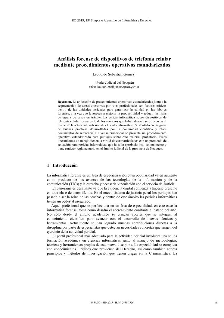 Imágen de pdf Análisis forense de dispositivos de telefonía celular mediante procedimientos operativos estandarizados