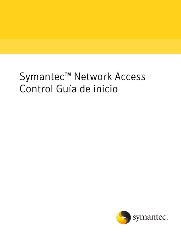 Imágen de pdf Symantec Network Access Control Guía de inicio