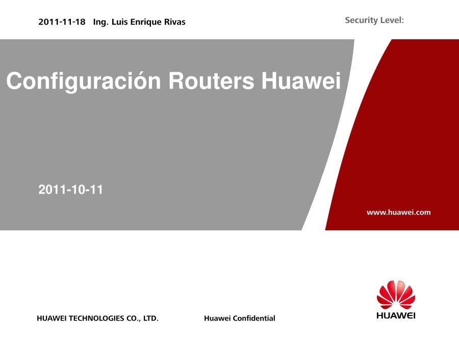 Imágen de pdf Configuración Routers Huawei