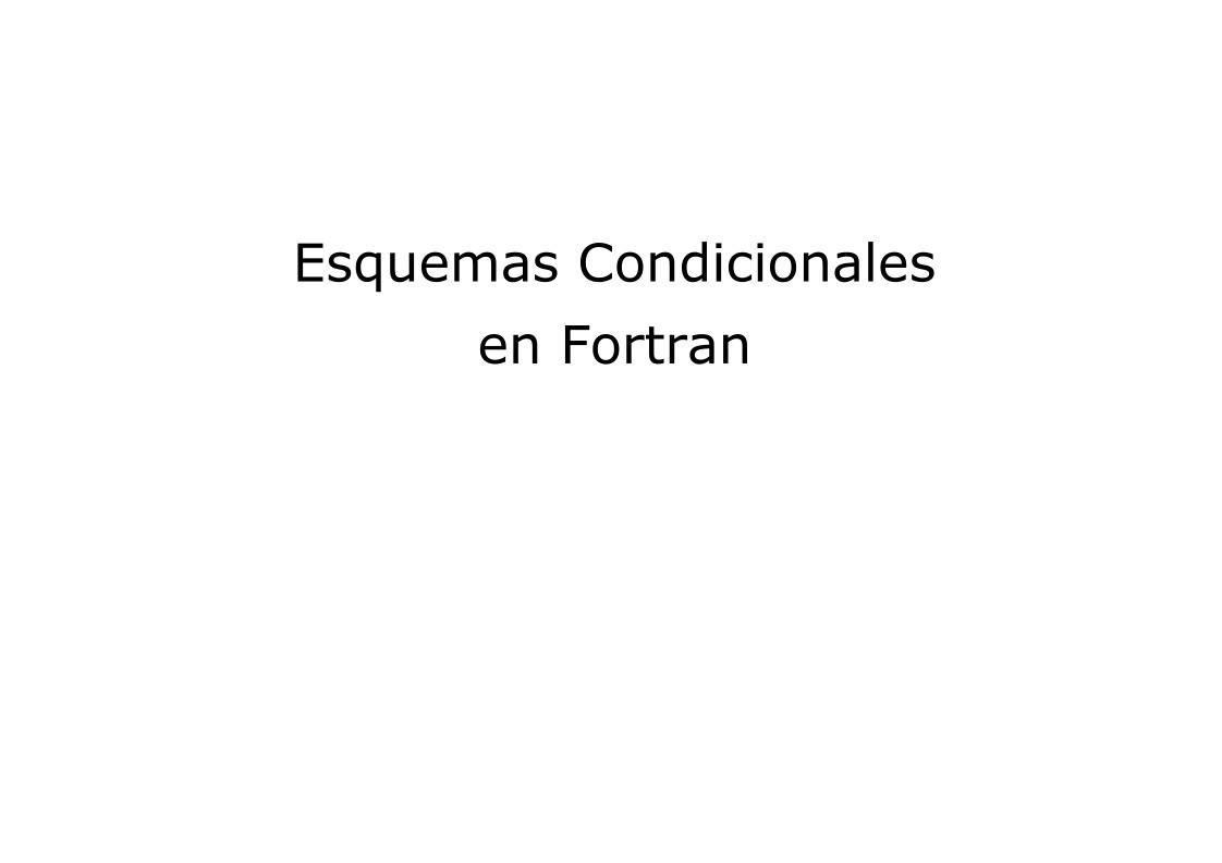 Imágen de pdf Esquemas condicionales en Fortran