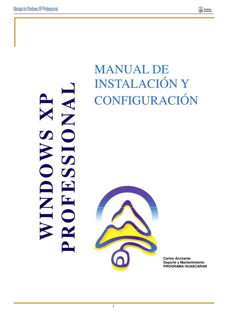 Imágen de pdf Manual de instalación y configuración Windows XP