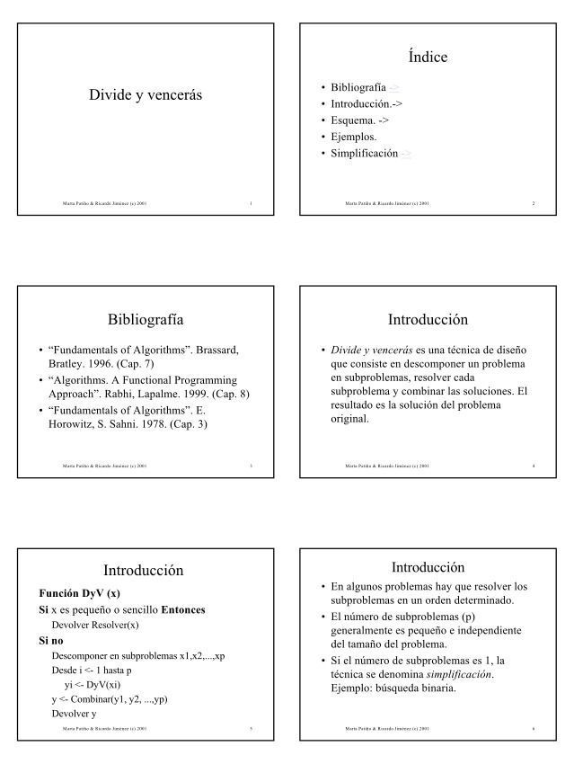 Imágen de pdf Divide y vencerás