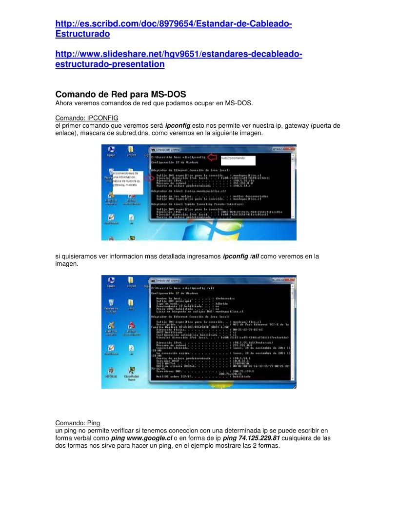 Imágen de pdf Comando de Red para MS-DOS