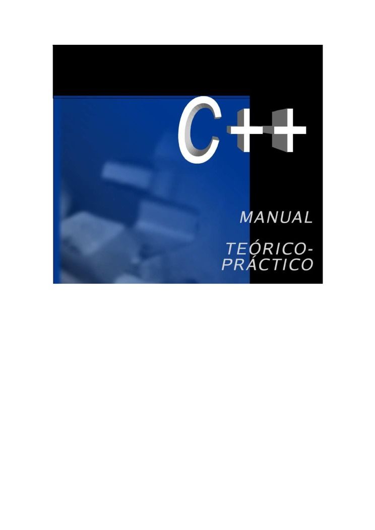 Imágen de pdf C++ manual teórico-practico