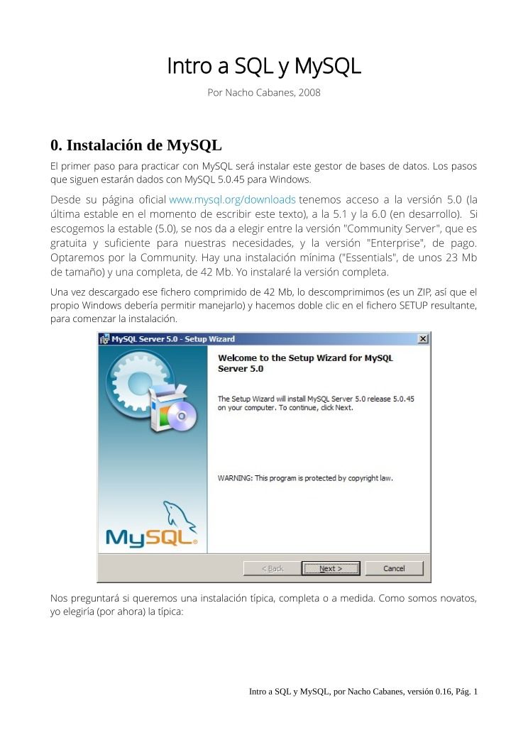 Imágen de pdf intro a SQL y MySQL