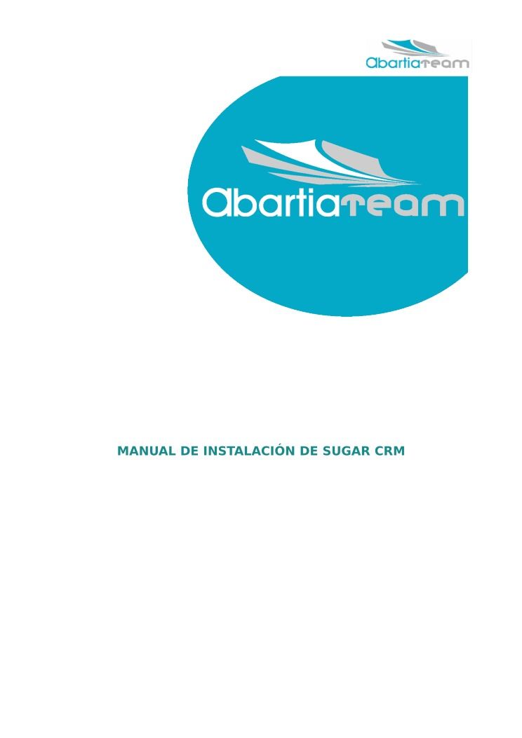 Imágen de pdf Manual de instalación de sugar crm