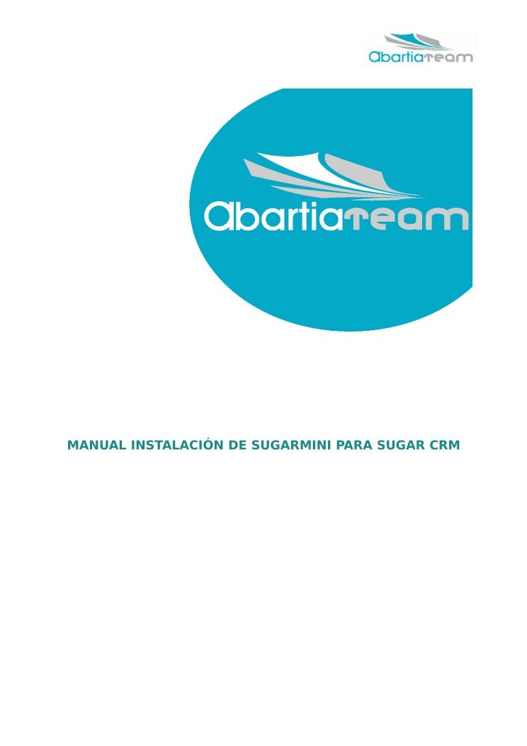 Imágen de pdf Manual instalación de sugarmini para sugar crm