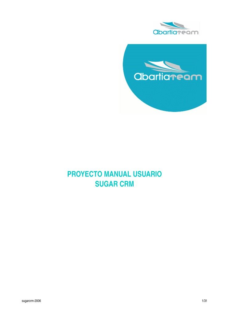 Imágen de pdf Manual de Sugar CRM