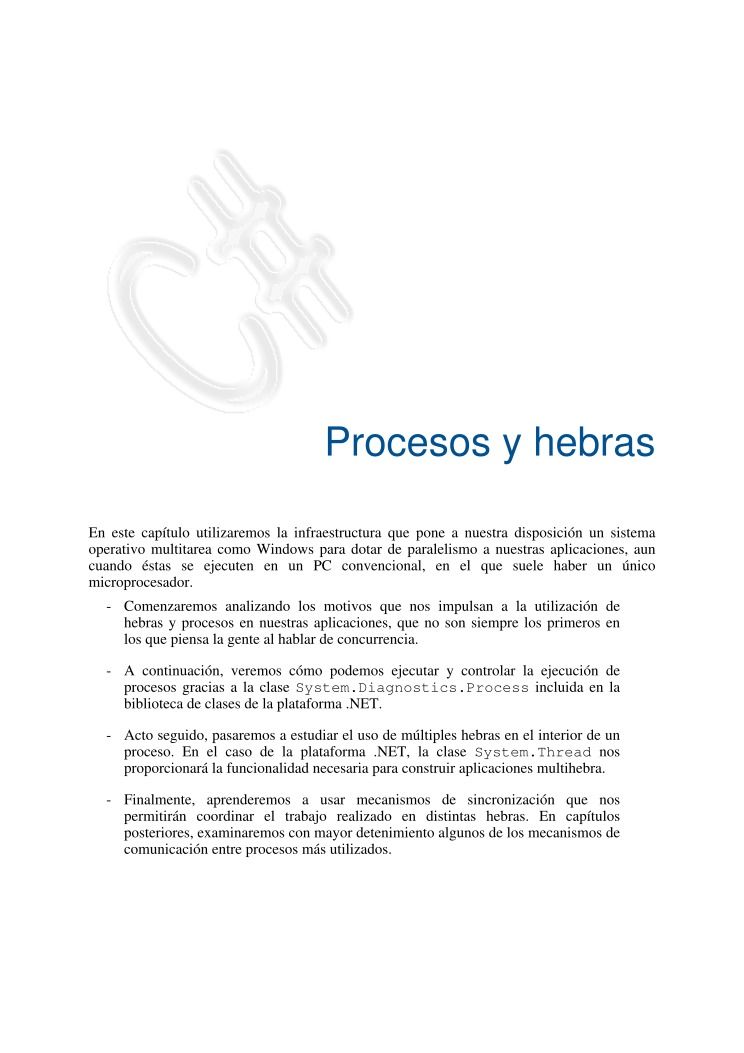 Imágen de pdf C# Procesos y hebras