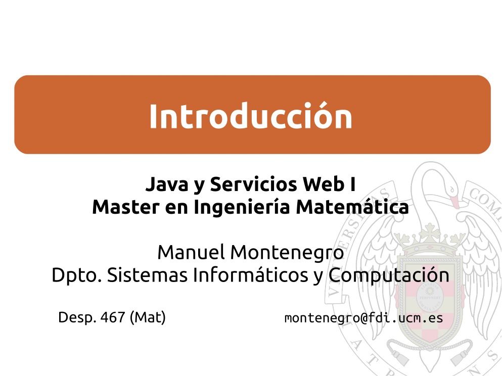 Imágen de pdf Java y Servicios Web I - Master en Ingeniería Matemática