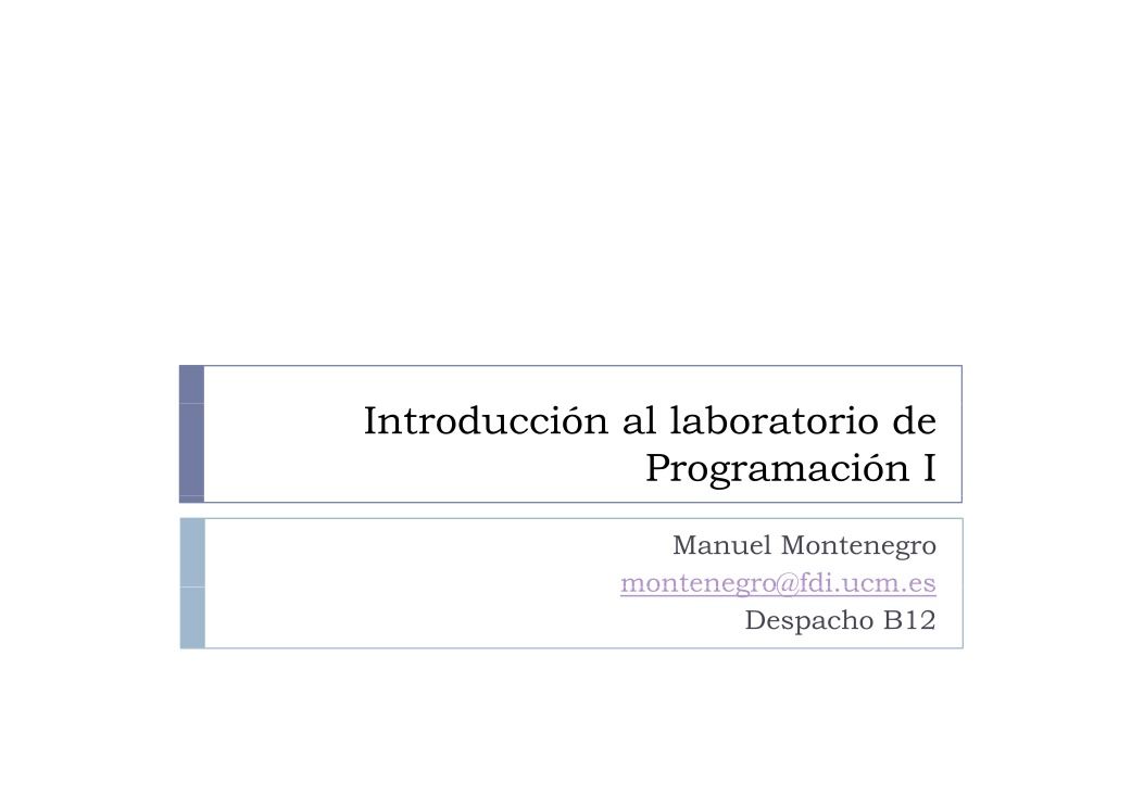 Imágen de pdf Introducción al laboratorio de Programación I