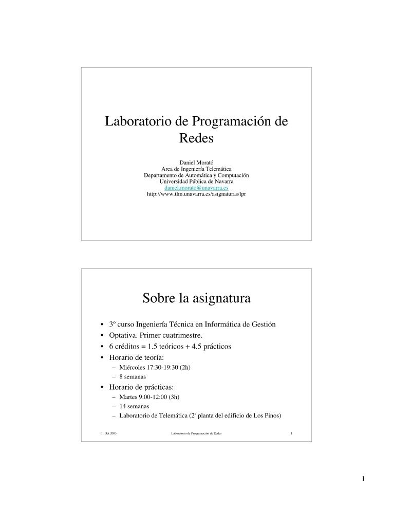 Imágen de pdf Laboratorio de Programación de Redes