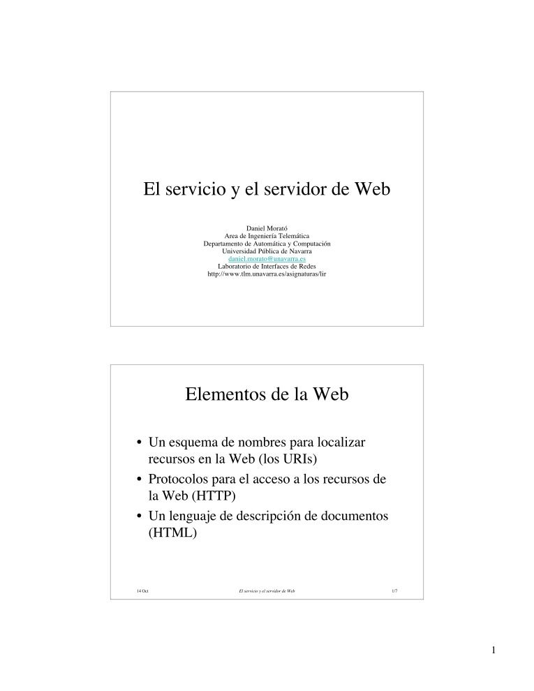 Imágen de pdf El servicio y el servidor de Web