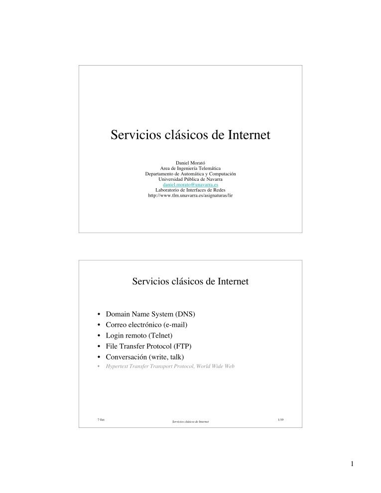 Imágen de pdf Servicios clásicos de Internet