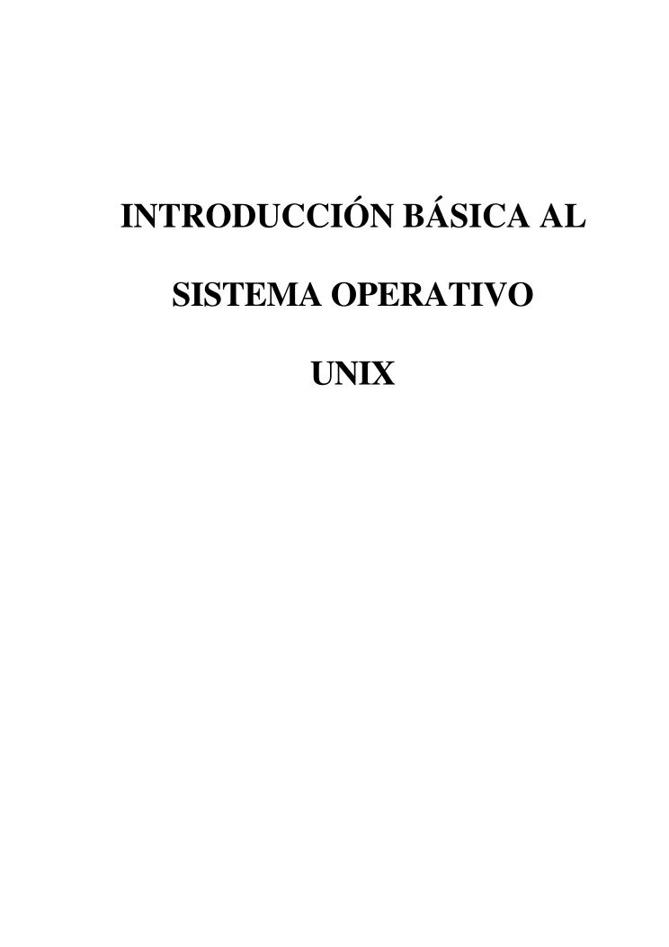 Imágen de pdf INTRODUCCIÓN BÁSICA AL SISTEMA OPERATIVO UNIX