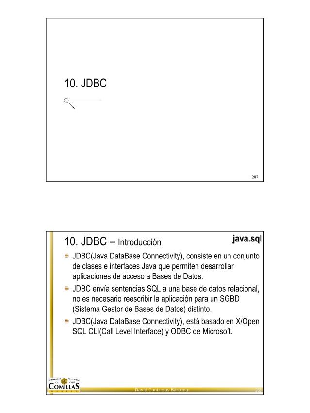 Imágen de pdf Lenguaje de Programación JAVA - 10 JDBC