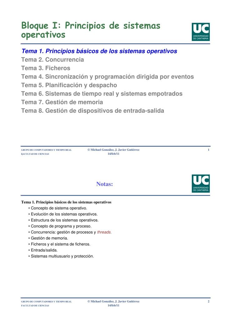 Imágen de pdf Bloque I: Principios de sistemas operativos